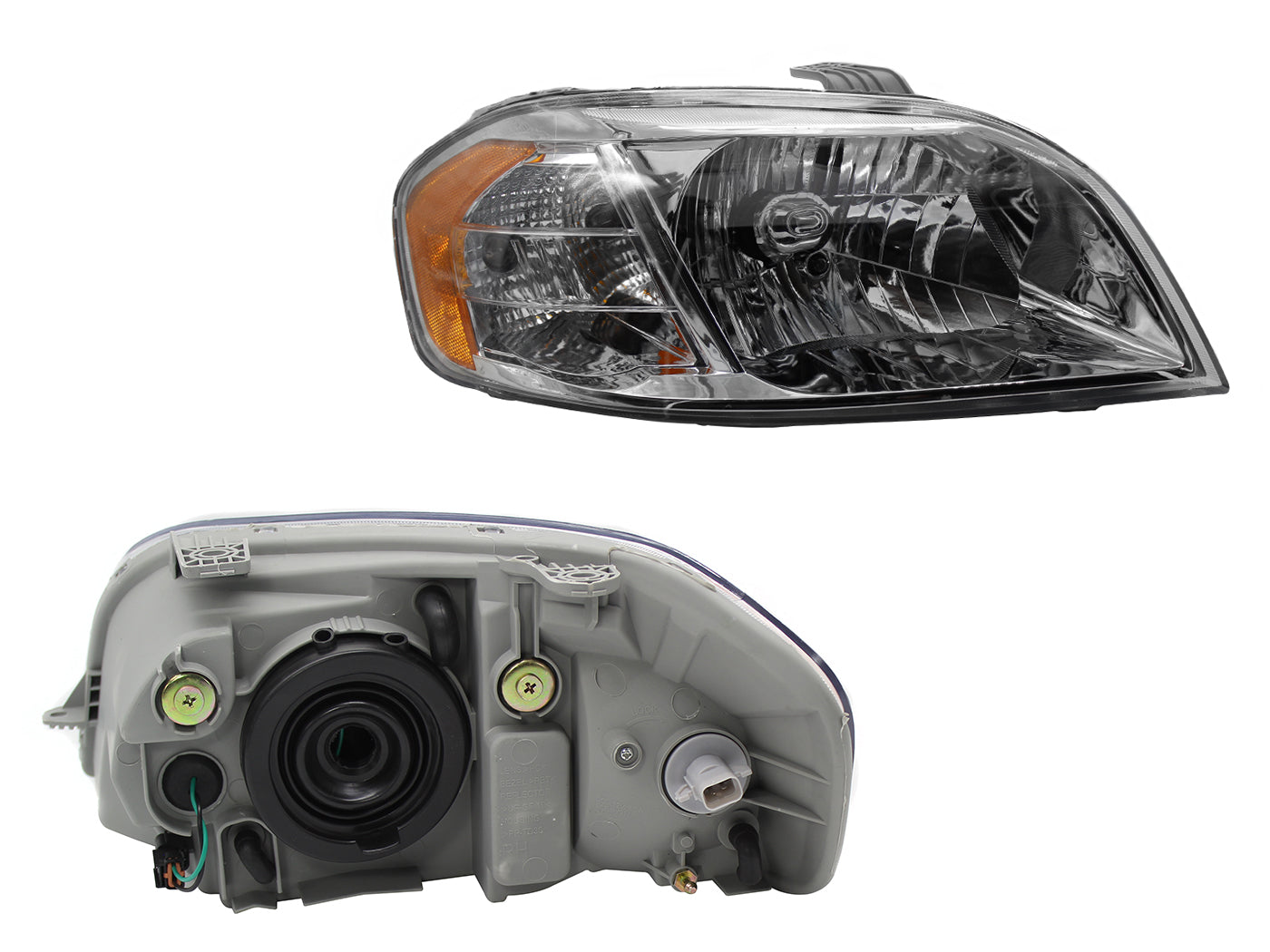 FARO DER F/CROMADO C/MICA AMBAR (PT G3 06-09)