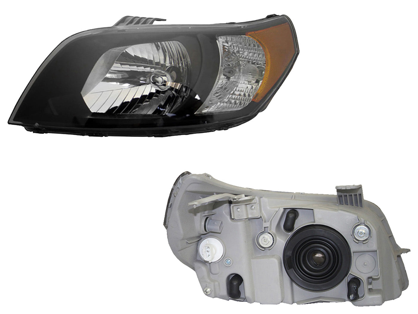 FARO IZQ F/NEGRO C/MICA AMBAR