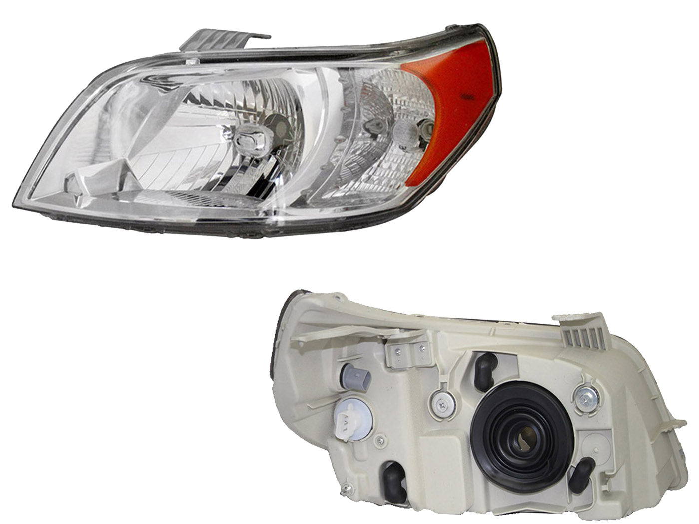 FARO IZQ F/CROMADO C/MICA AMBAR