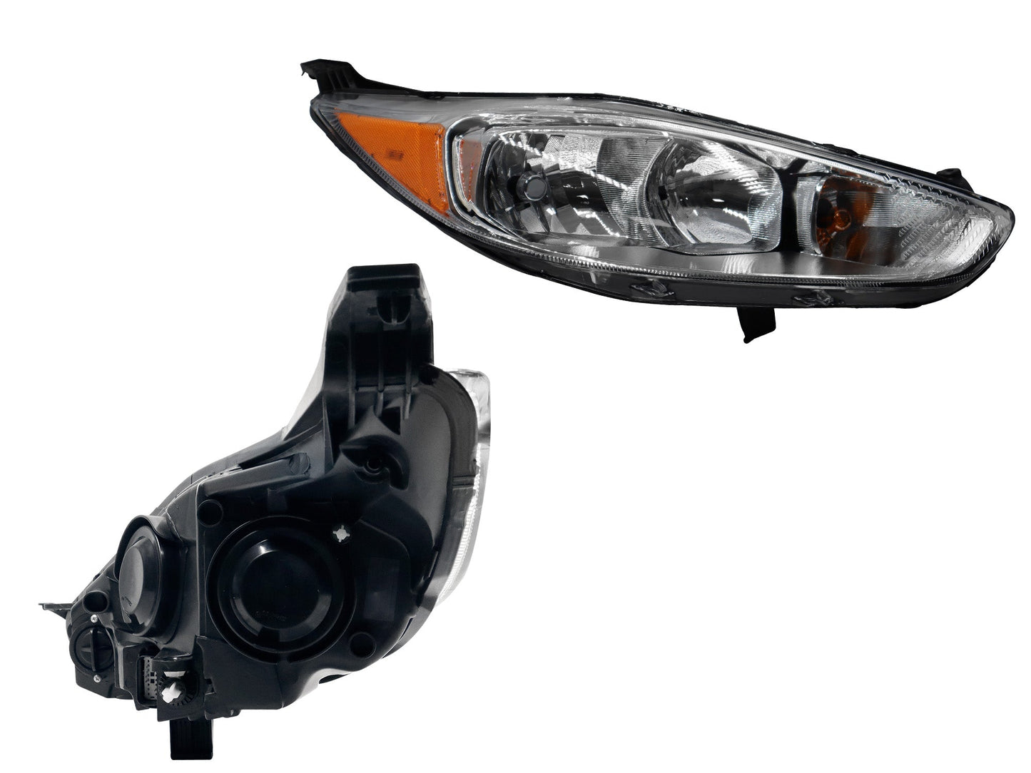 FARO DER F/CROMADO C/MICA AMBAR (SEDAN/H-BACK)