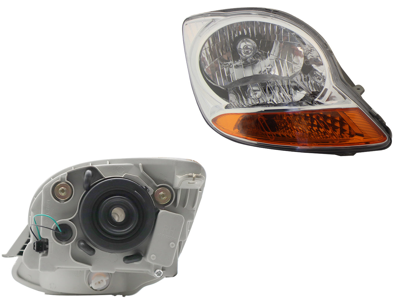 FARO DER F/CROMADO C/CUARTO AMBAR