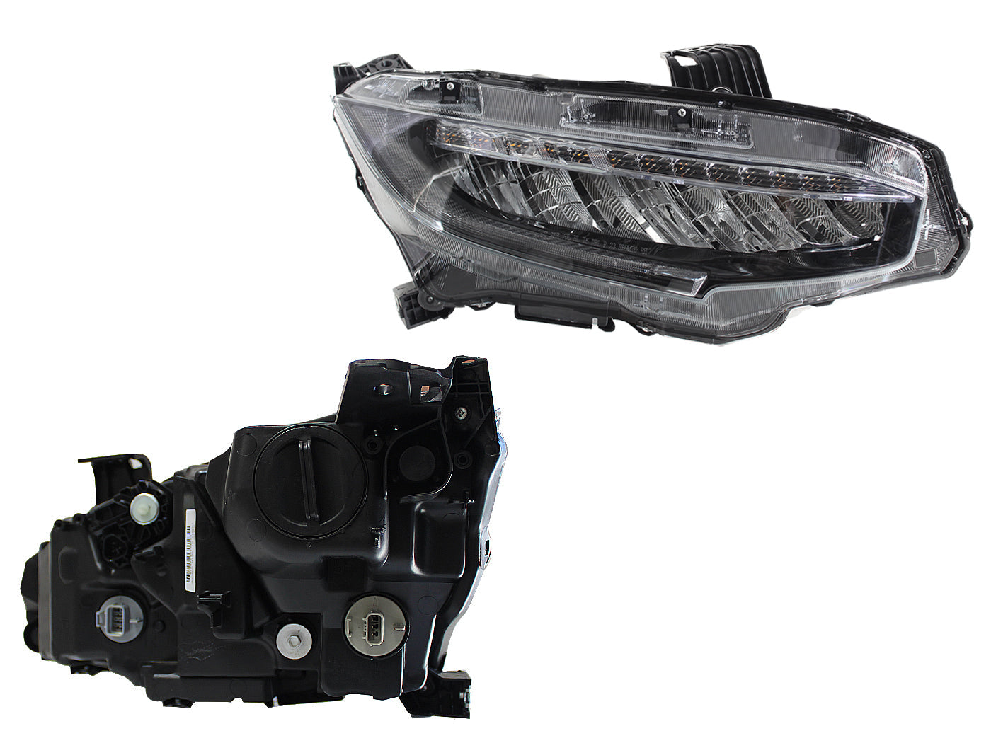 FARO DER F/CROMADO C/LED 4PTAS