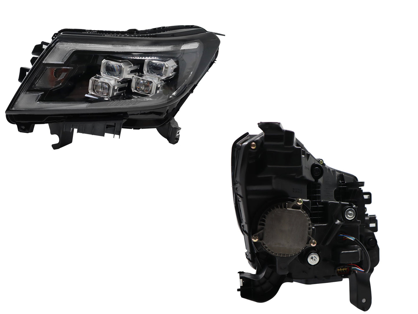 FARO IZQ F/CROMADO C/LED C/LUPA (PLATINUM/PRO-4X)