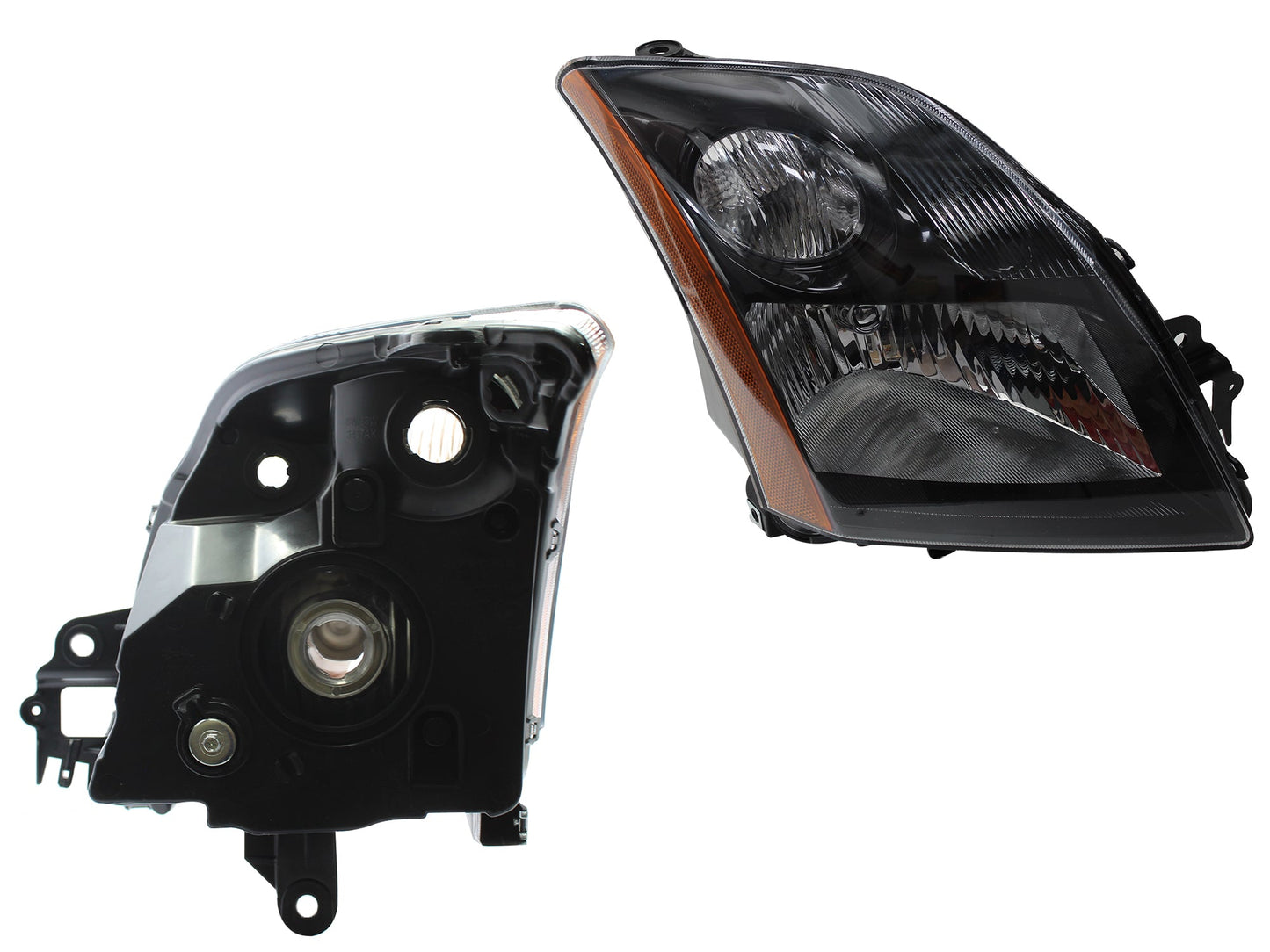 FARO DER F/NEGRO C/MICA AMBAR