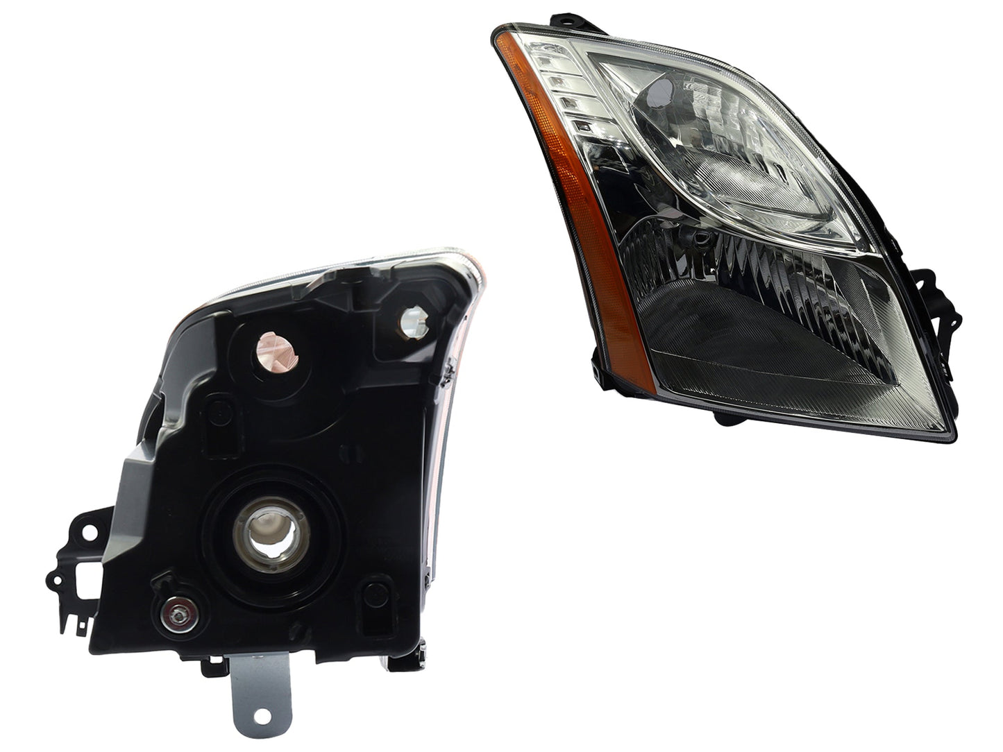 FARO DER F/CROMADO C/MICA AMBAR