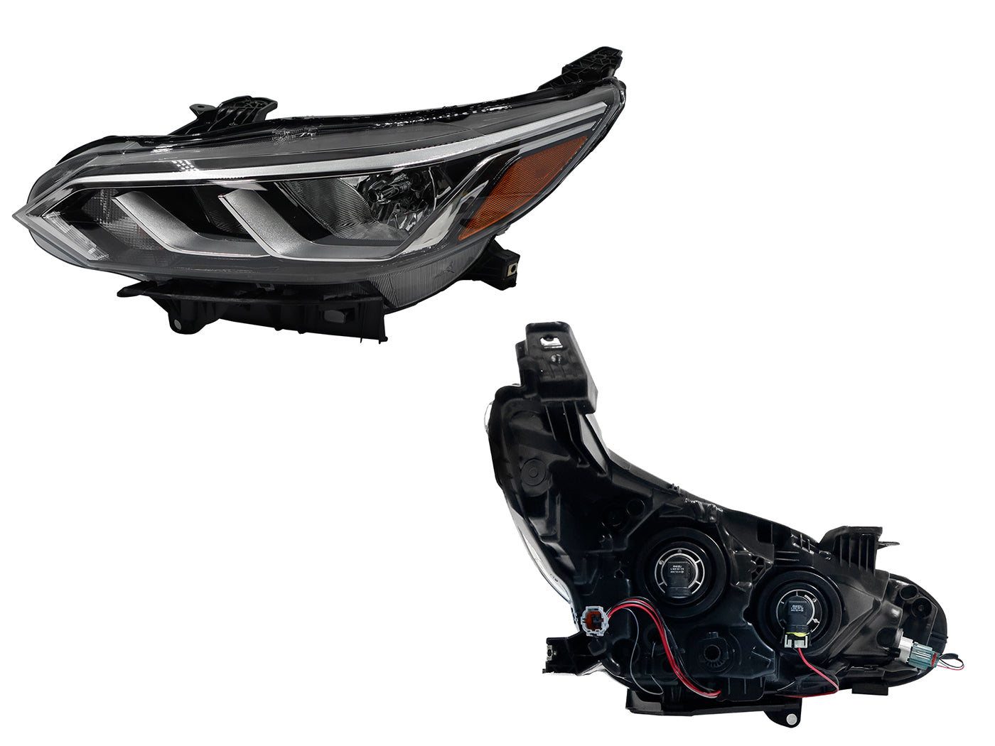 FARO IZQ F/CROMADO C/MICA AMBAR