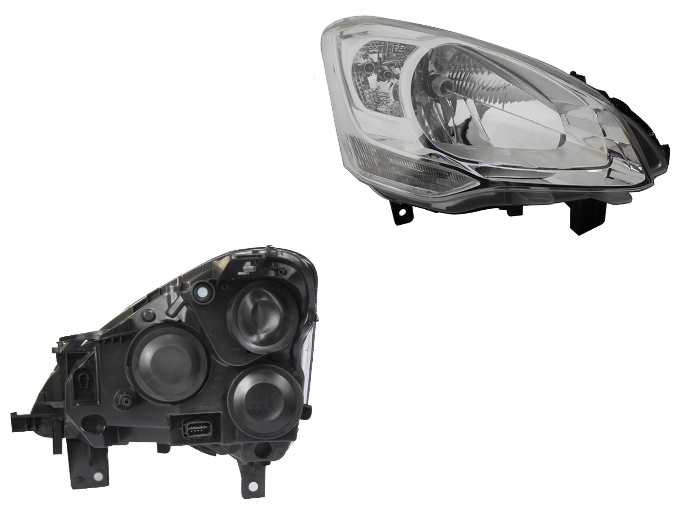 FARO DER FONDO CROMADO C/MOTOR