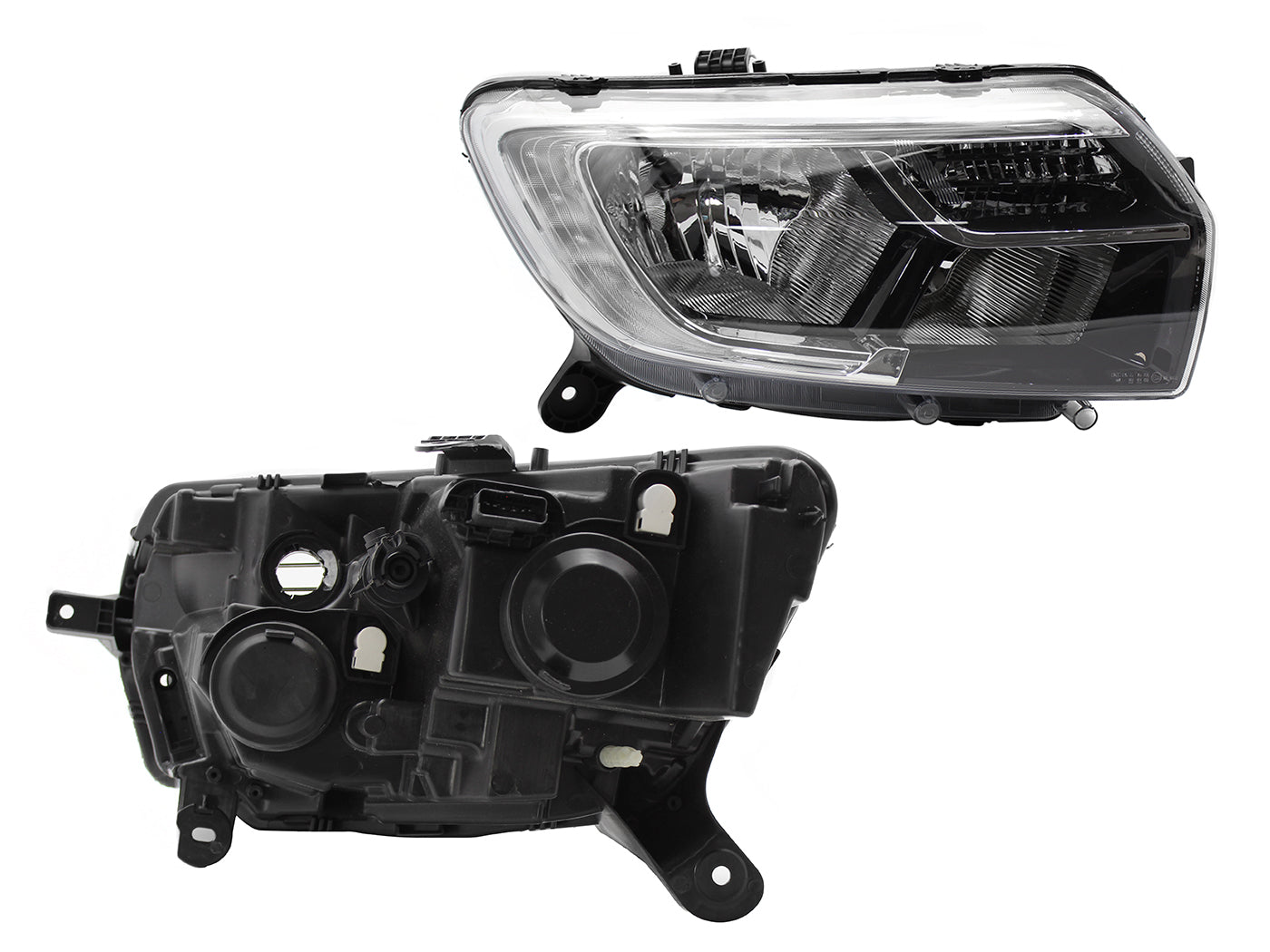 FARO DER F/CROMADO C/DRL (6PINES)