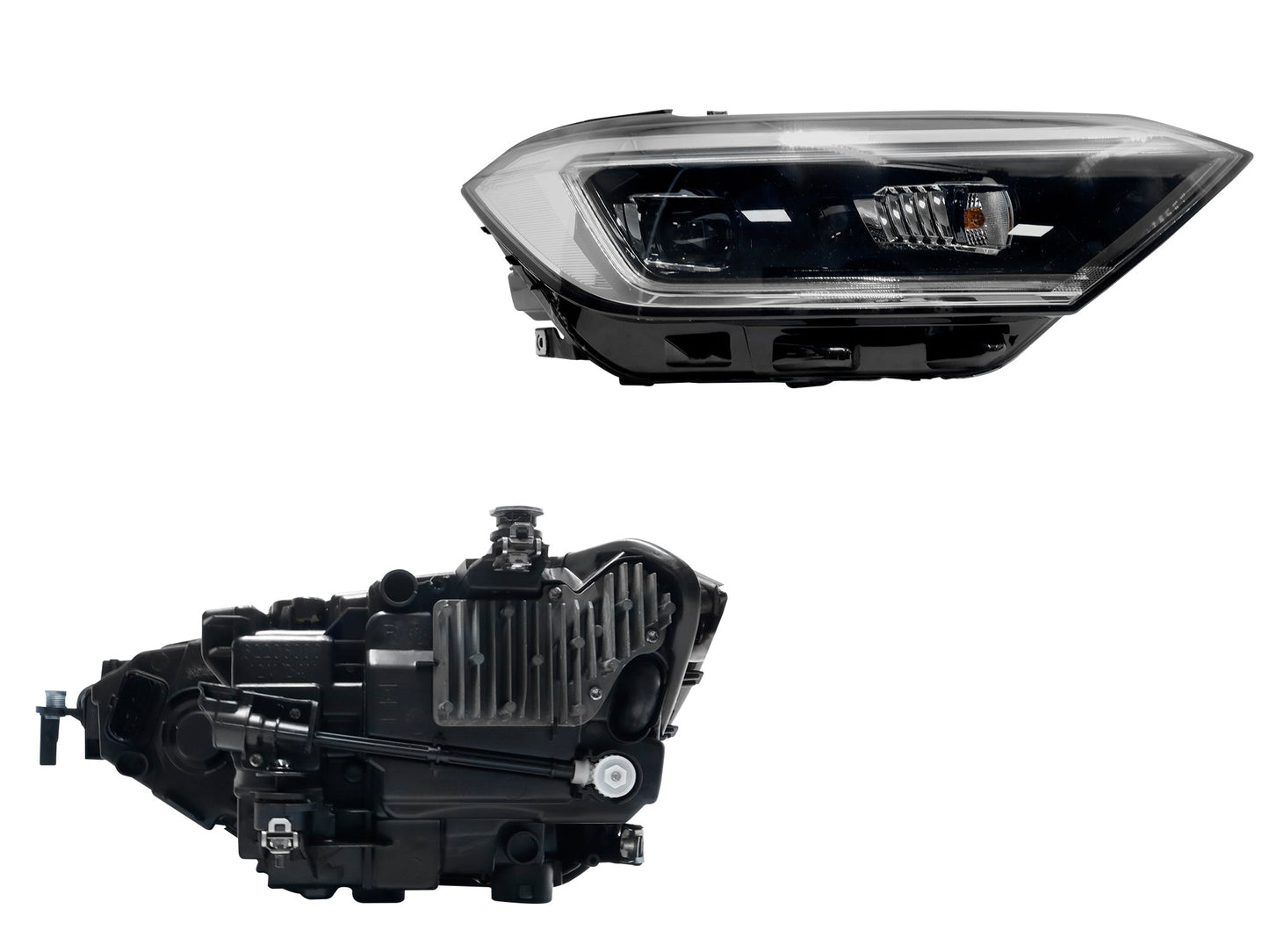 FARO DER F/NEGRO C/LED C/LUPA C/MICA BLANCA