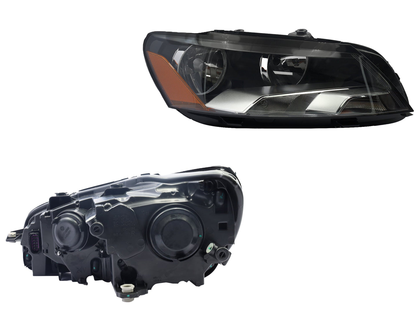 FARO DER FONDO CROMADO C/MICA AMBAR