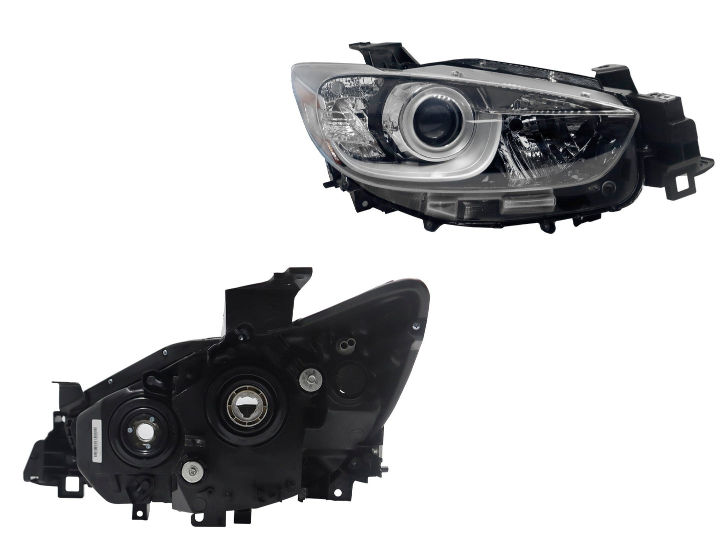 FARO DER F/NEGRO C/LUPA P/HALOGENO C/MICA AMBAR