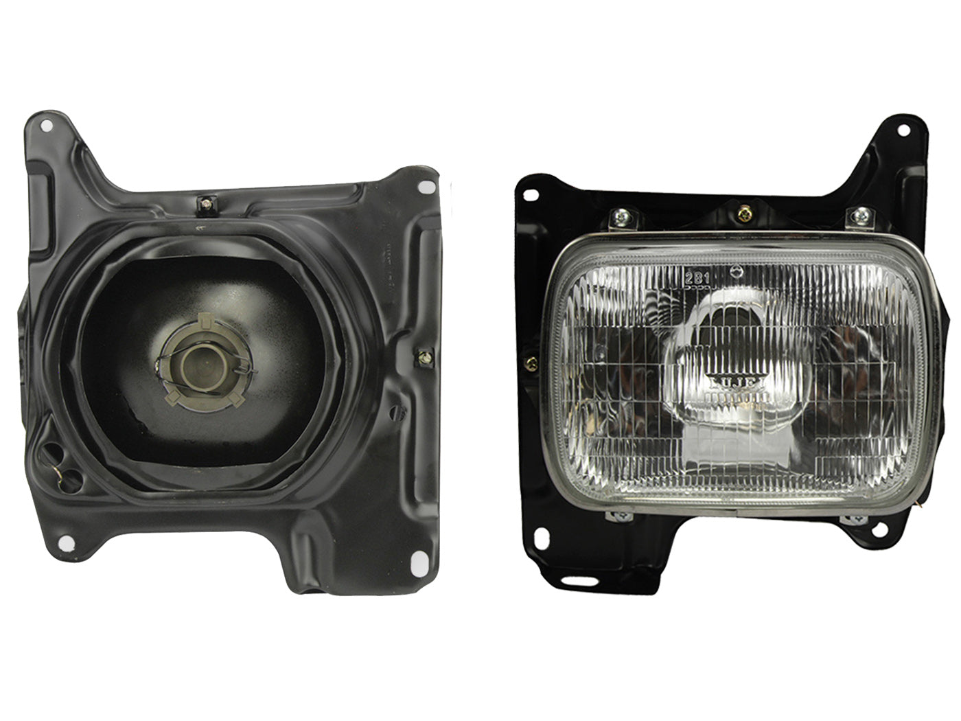 FARO DER RAYADO VIDRIO C/CARCAZA FOCO INTERCAMBIABLE