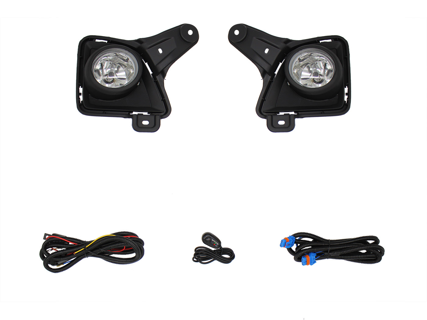 KIT FARO AUX C/CABLES C/REJILLAS NEGRAS C/FOCOS