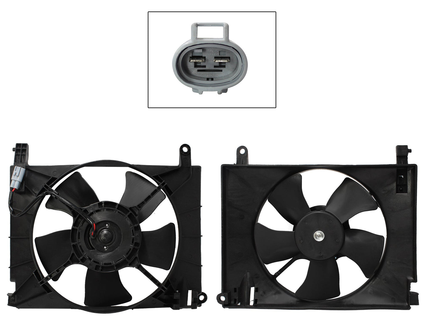 MOTOVENTILADOR COMPLETO P/RADIADOR C/TOLVA 2PINES S/RES (PT G3 06-09)