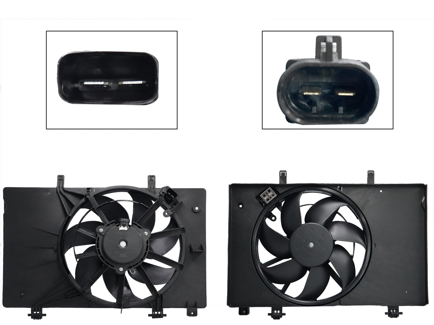 MOTOVENTILADOR COMPLETO C/AIRE C/TOLVA 2PINES C/RES 2CONECTORES (FIESTA 1.6L 11-19)