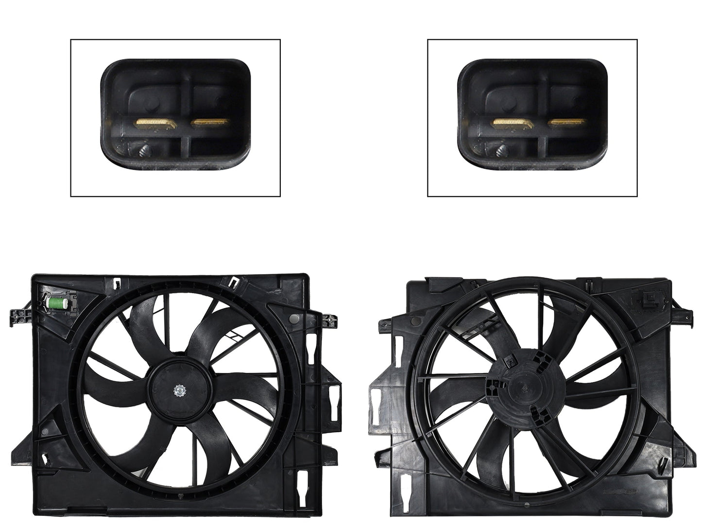 MOTOVENTILADOR COMPLETO C/AIRE C/TOLVA 2PINES C/RES 2CONECTORES (T & COUNTRY-VOYAGER/VW ROUTAN 08-12