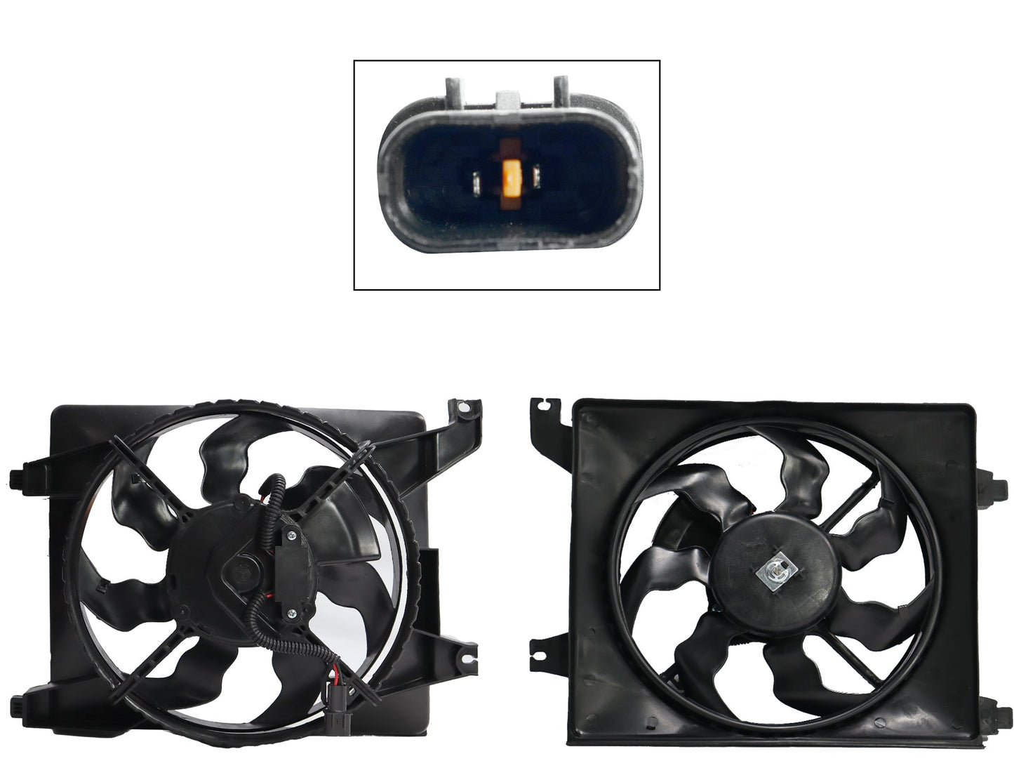 MOTOVENTILADOR COMPLETO P/AIRE ACONDICIONADO C/TOLVA 2PINES S/RESISTENCIA