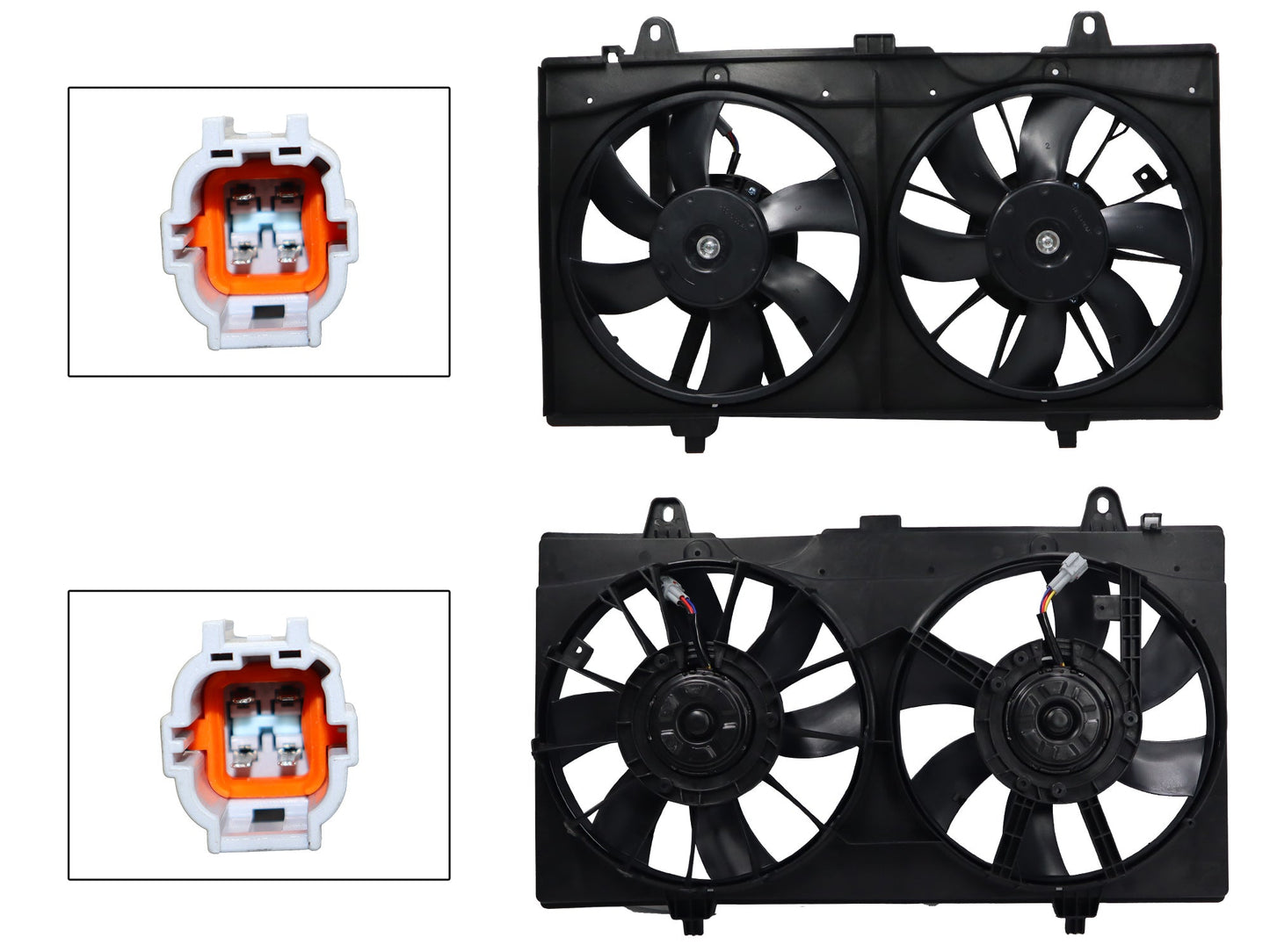 MOTOVENTILADOR COMPLETO C/AIRE C/TOLVA 4PINES S/RESISTENCIA 2CONECTORES (2ASPAS)