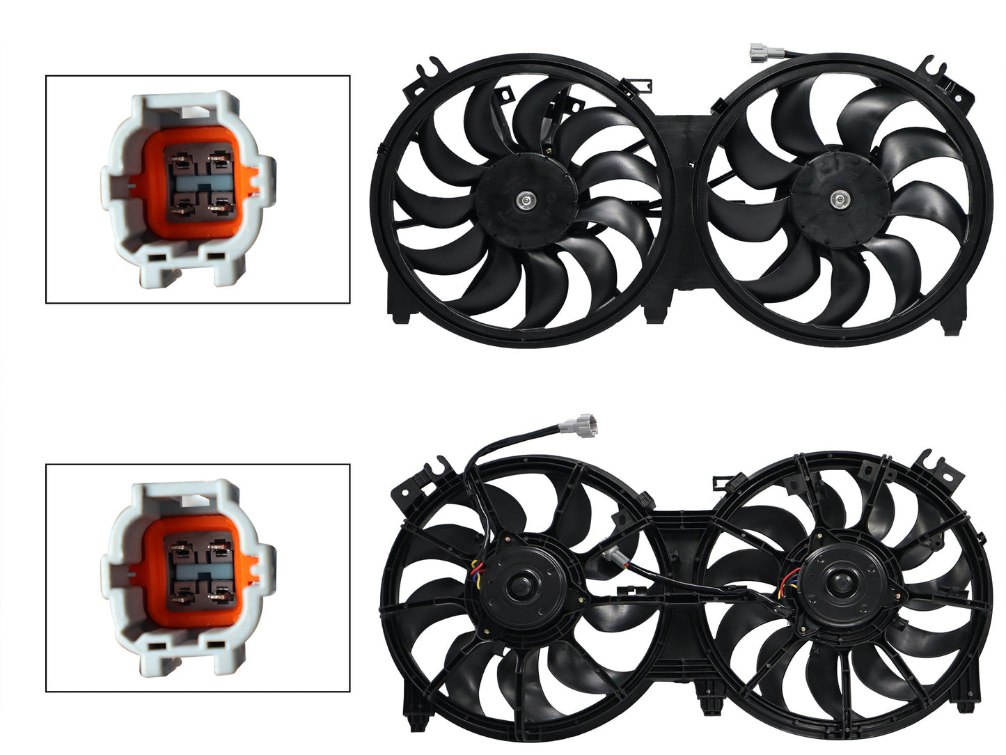 MOTOVENTILADOR COMPLETO C/AIRE C/TOLVA 4PINES C/RES 2CONECTORES (MAXIMA 09-15) (2ASPAS)