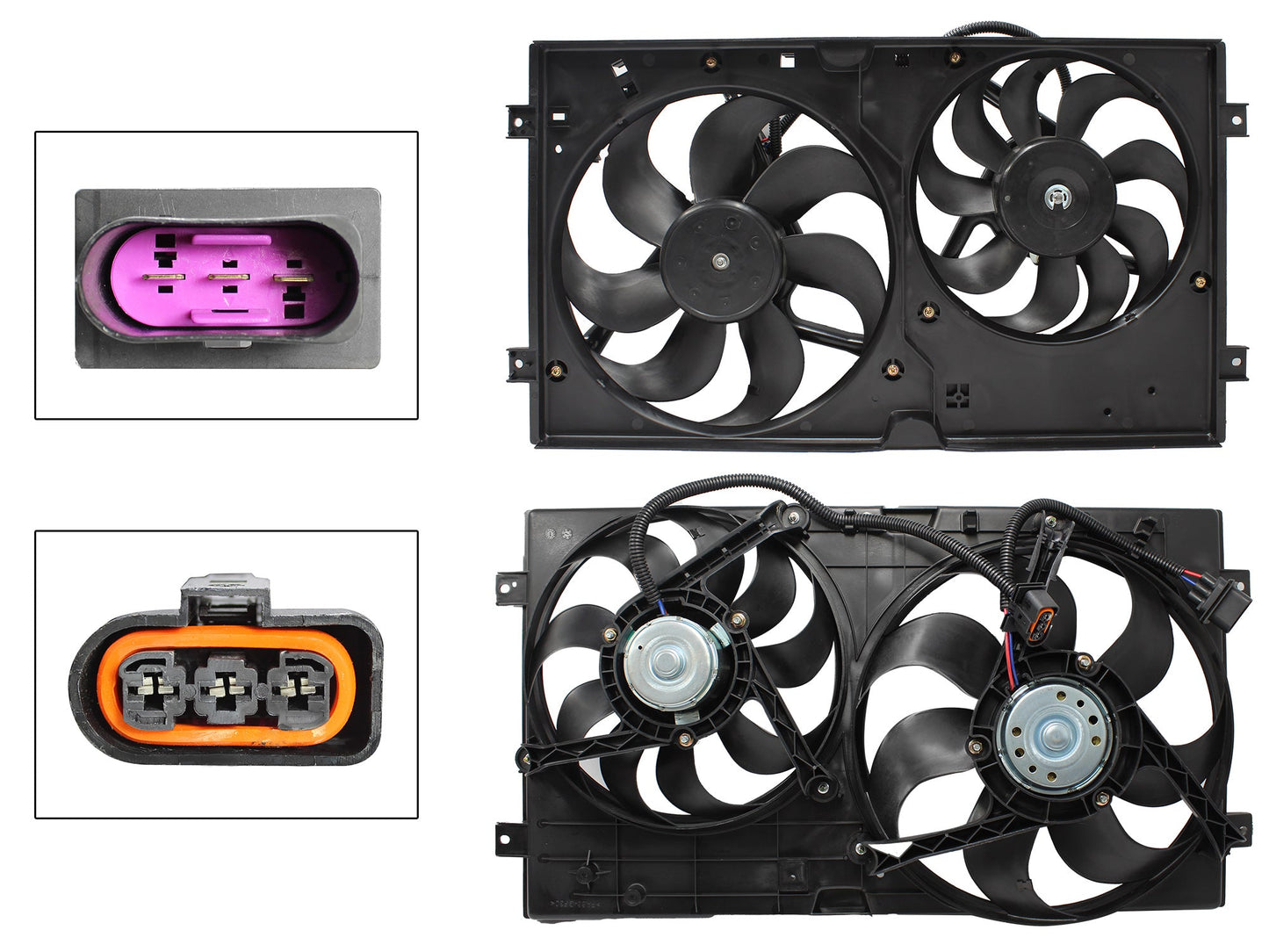 MOTOVENTILADOR COMPLETO C/AIRE C/TOLVA 3PINES S/RESISTENCIA 2CONECTORES (2ASPAS)