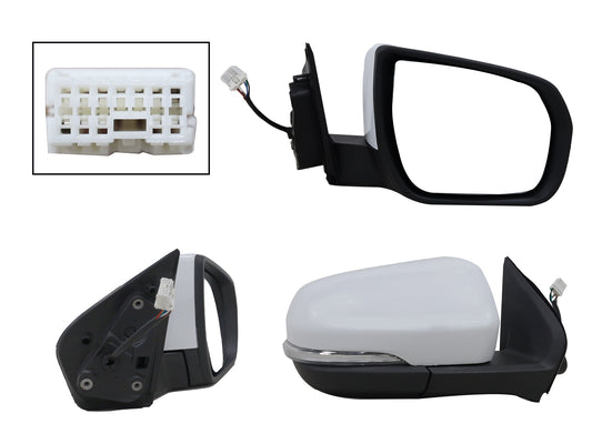 ESPEJO DER ELECT BLANCO P/PINTAR C/LUZ DIRECCIONAL C/DESEMPAÑANTE (6PINES)