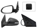ESPEJO IZQ ELECT NEGRO P/PINTAR C/LUZ DIREC C/DESEM ELECTROABATIBLE (8PINES)
