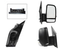 ESPEJO DER MANUAL NEGRO POROSO S/CONTROL C/LUZ DIREC (2 LUNAS) VW CRAFTER 08-18