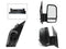 ESPEJO DER MANUAL NEGRO POROSO S/CONTROL C/LUZ DIREC (2 LUNAS) VW CRAFTER 08-18