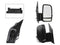 ESPEJO DER ELECT NEGRO POROSO C/LUZ DIREC (2 LUNAS) (6PINES) (VW CRAFTER 08-18)