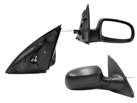 ESPEJO DER MANUAL NEGRO POROSO C/CONTROL (TORNADO 04-11)