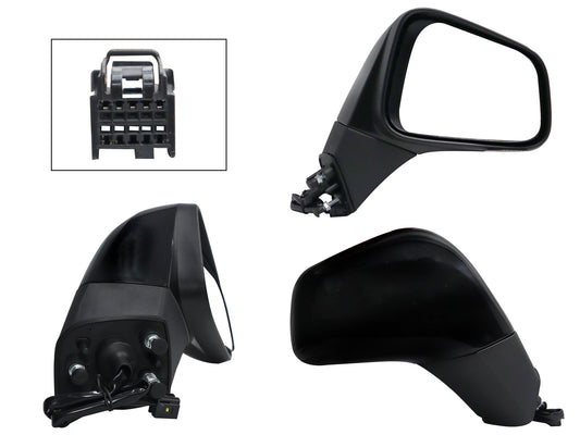 ESPEJO DER ELECT NEGRO P/PINTAR C/DESEMPAÑANTE (5PINES)