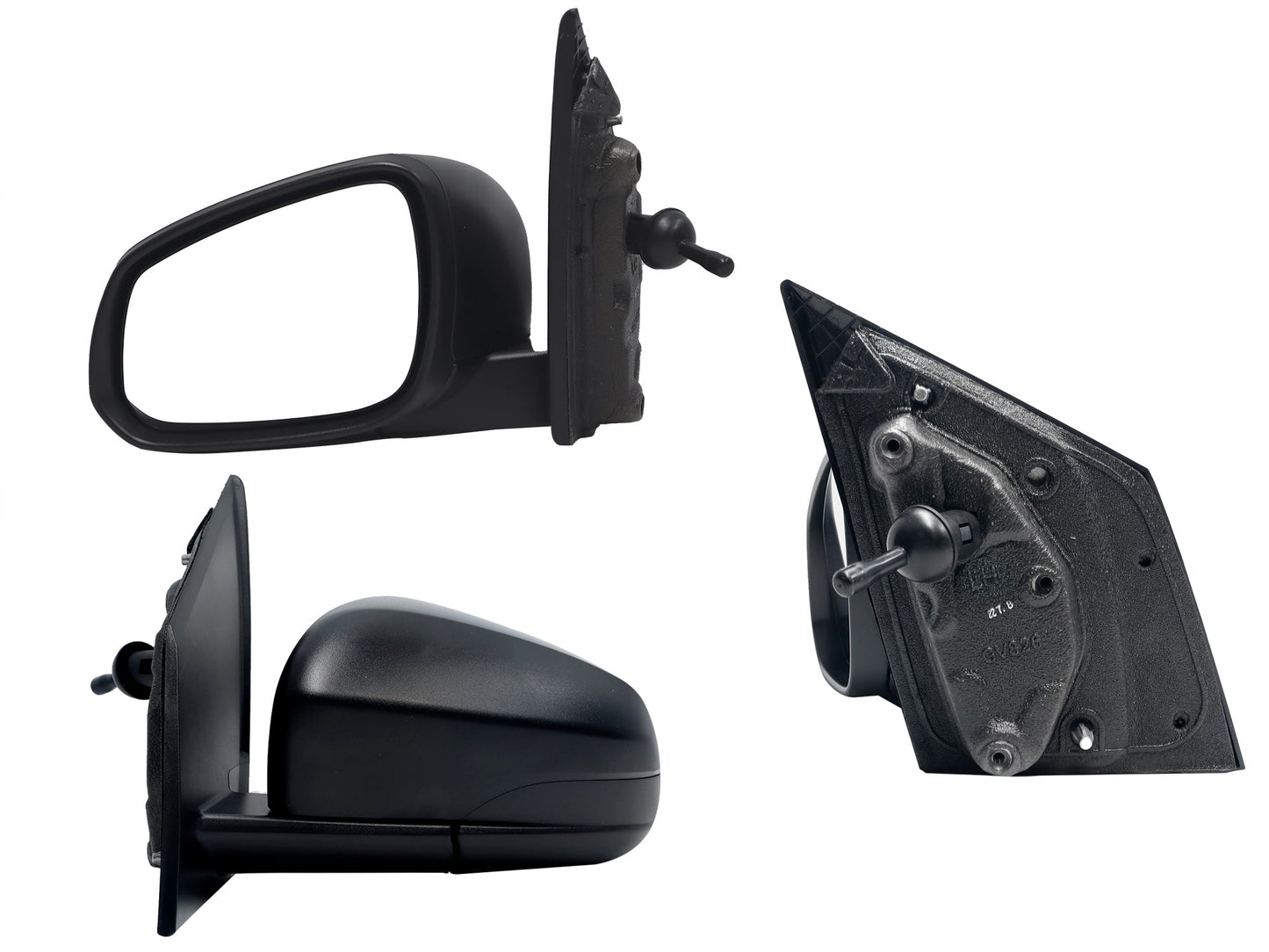 ESPEJO IZQ MANUAL NEGRO POROSO C/CONTROL (NUEVA LINEA)