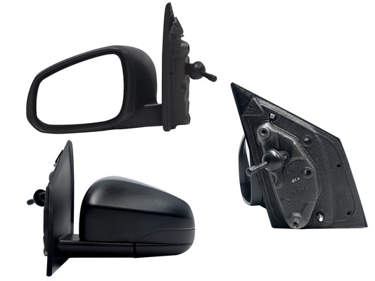 ESPEJO IZQ MANUAL NEGRO POROSO C/CONTROL (NUEVA LINEA)