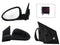 ESPEJO IZQ ELECT NEGRO P/PINTAR (3PINES) (SEDAN/H-BACK)