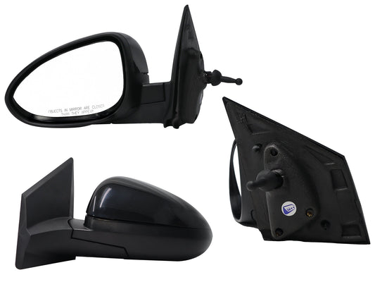 ESPEJO IZQ MANUAL NEGRO P/PINTAR C/CONTROL (SEDAN/H-BACK)