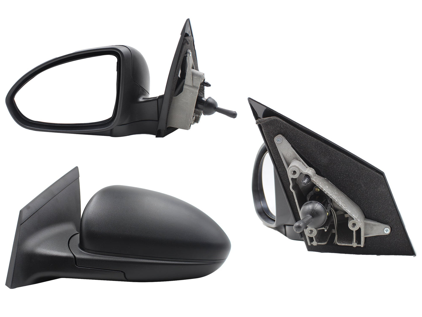 ESPEJO IZQ MANUAL NEGRO POROSO C/CONTROL