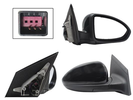 ESPEJO DER ELECT NEGRO P/PINTAR (3PINES)