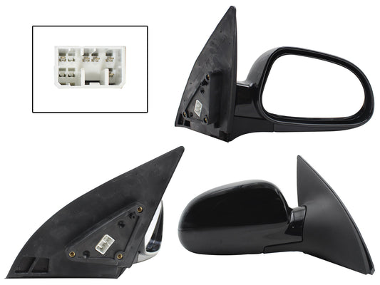 ESPEJO DER ELECT NEGRO P/PINTAR C/DESEMPAÑANTE (5PINES)