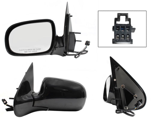 ESPEJO IZQ ELECT NEGRO P/PINTAR (3PINES)