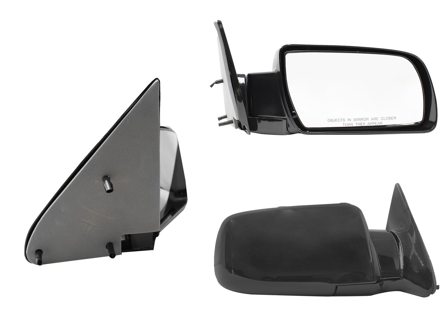 ESPEJO DER MANUAL NEGRO LISO (SUBURBAN 92-99)