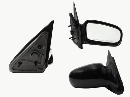 ESPEJO DER MANUAL NEGRO LISO S/CONTROL 2PTAS (SUNFIRE)