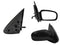 ESPEJO DER MANUAL NEGRO LISO S/CONTROL 4PTAS (SUNFIRE)