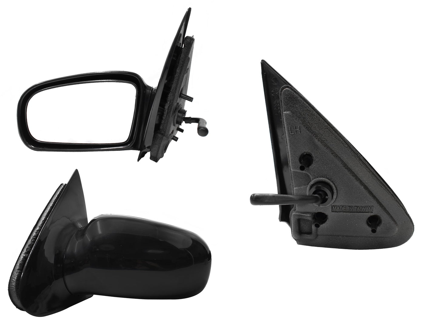 ESPEJO IZQ MANUAL NEGRO LISO S/CONTROL 4PTAS (SUNFIRE)