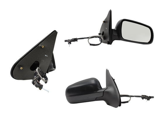 ESPEJO DER MANUAL NEGRO POROSO C/CONTROL CONCHA GRANDE (CORDOBA 99-02/DERBY 99-09)