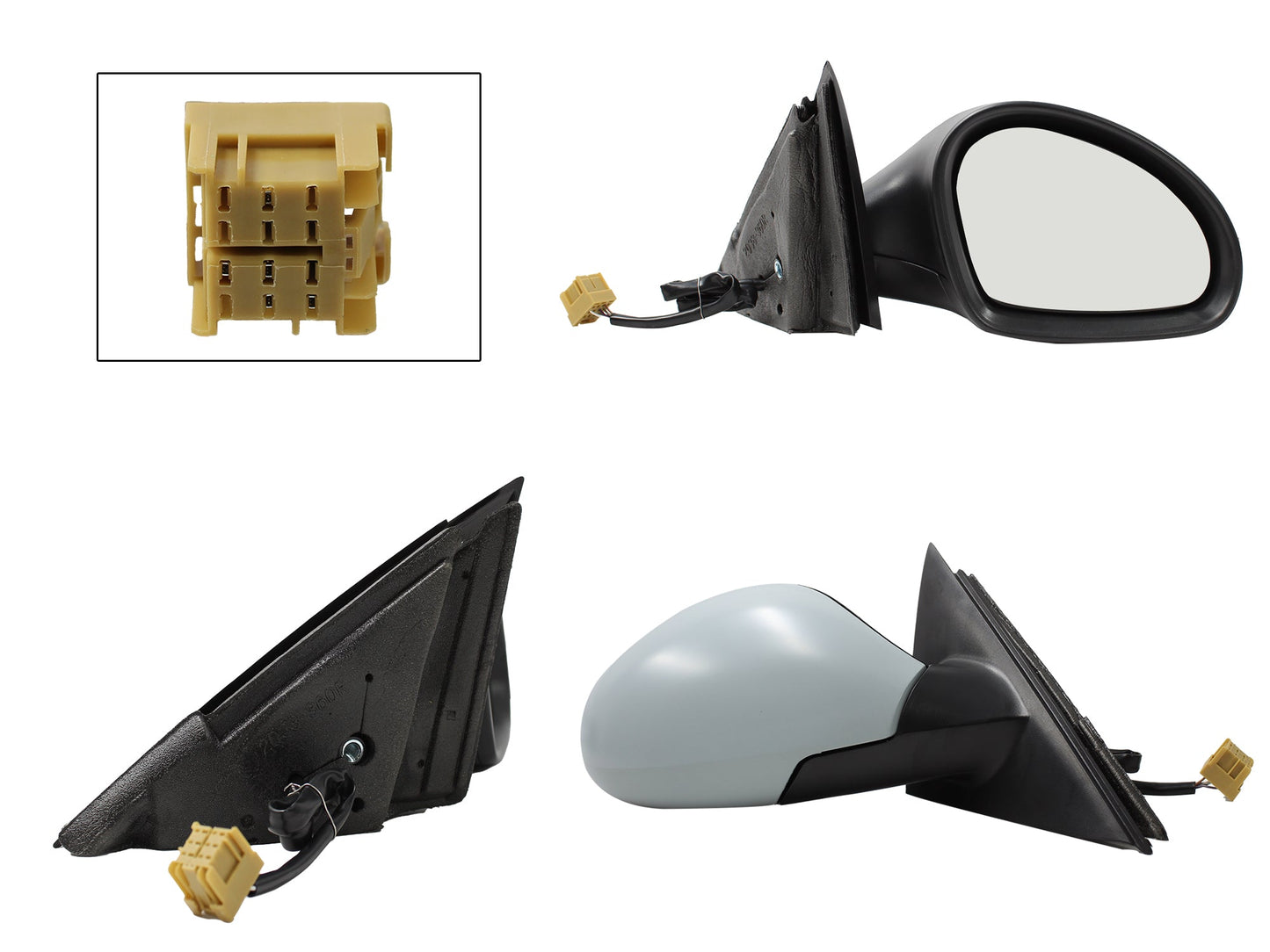 ESPEJO DER ELECT GRIS P/PINTAR (5PINES) (CORDOBA 03-09)