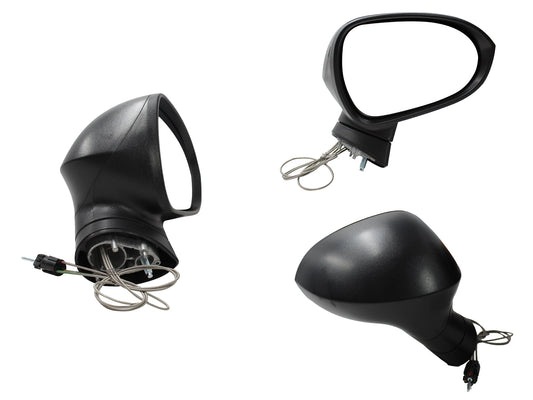 ESPEJO DER MANUAL NEGRO POROSO C/CONTROL