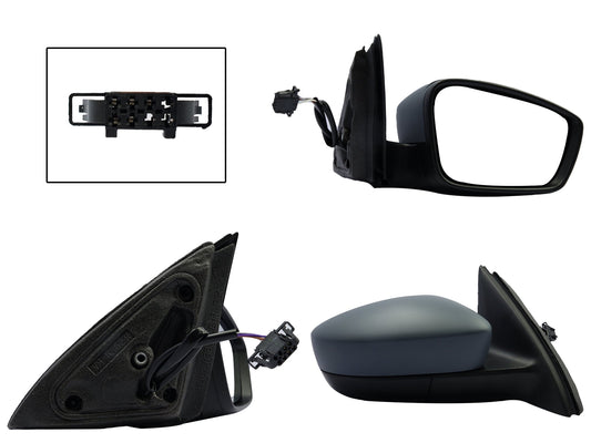 ESPEJO DER ELECT NEGRO P/PINTAR C/DESEMPAÑANTE (5PINES)