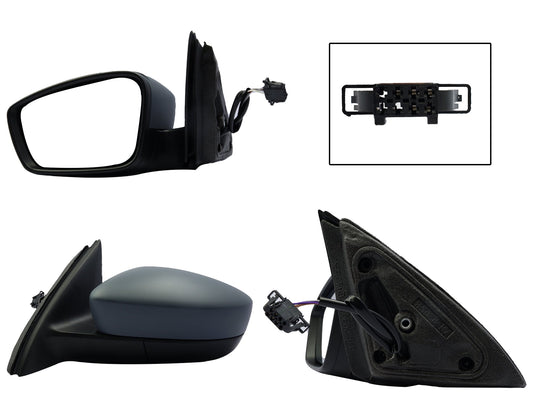 ESPEJO IZQ ELECT NEGRO P/PINTAR C/DESEMPAÑANTE (5PINES)