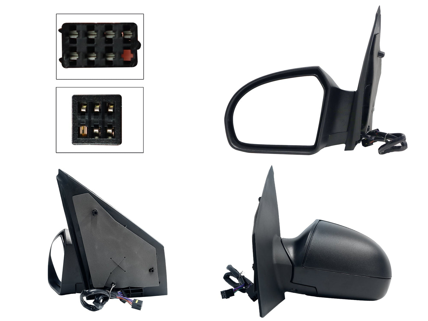 ESPEJO IZQ ELECT NEGRO POROSO (3 CONECTORES 7-2-7PINES)