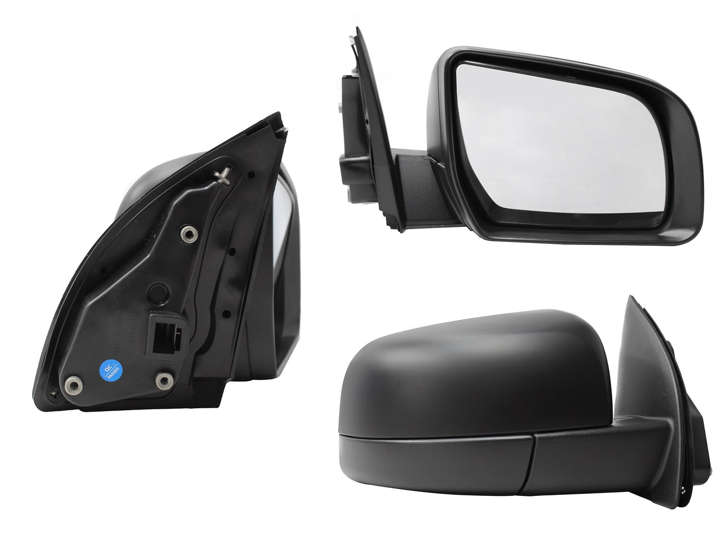 ESPEJO DER MANUAL NEGRO S/CONTROL